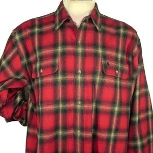 Carhartt Mens 2XL Heavyweight Flannel Shirt Button